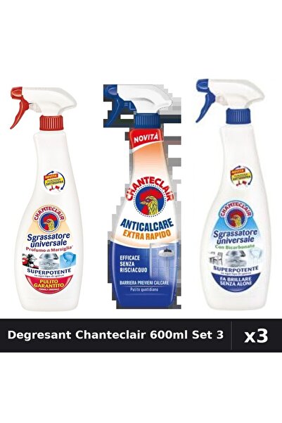 Chanteclair Set 3 Degresant Universal 600-625ml - Marsilia, Bicarbonat, Extra...