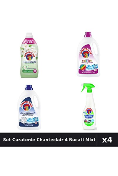 Chanteclair Set 4 Detergent și Balsam 1575ml 1800ml - Color, Curatare, Mosc, ...