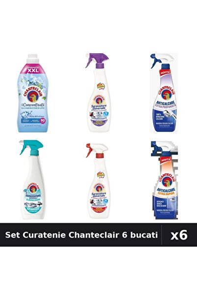 Chanteclair Set 6 Degresant și Balsam - 1800ml, 600ml, 625ml - Lavanda, Marsi...