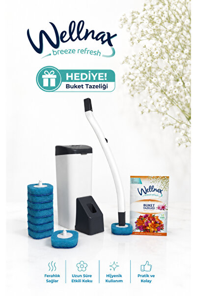 Wellnax breeze refresh Special Toilet Cleaning Set and 10 Disposable Toilet R...
