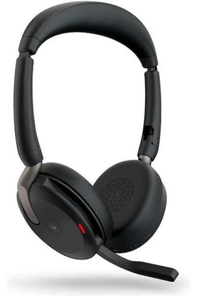 Jabra Evolve2 65 Flex MS Στερεοφωνικά ακουστικά VOIP με ασύρματη φόρτιση USB-...