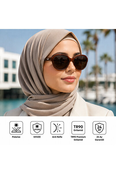 EXELİNE Col 133 New Premium Series Polarized Women's Sunglasses-Polarized-Uv4...
