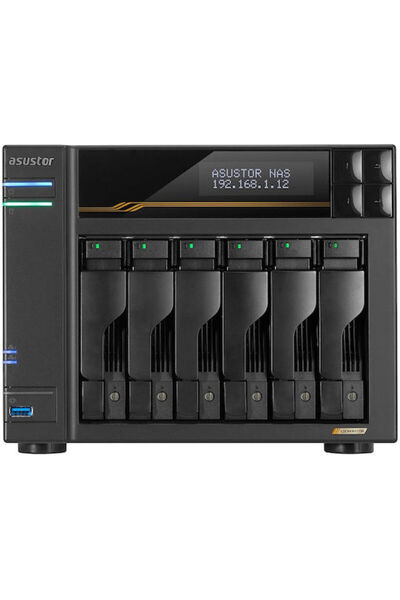 Asustor AS6806T Πύργος NAS με 6 υποδοχές για M.2 και 2 θύρες Ethernet