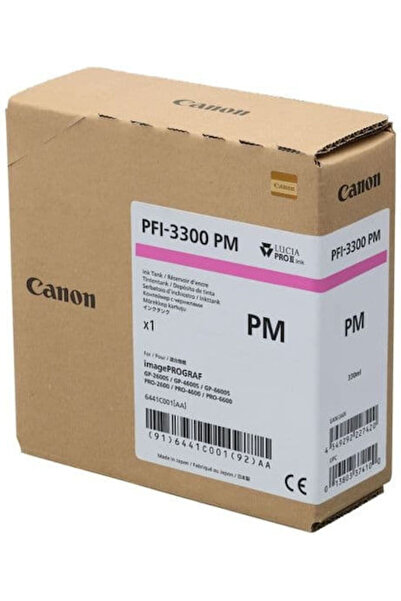 Canon PFI-3300 Γνήσιο Μελάνι Εκτυπωτή InkJet Φωτογραφικό Ματζέντα (6441C001)