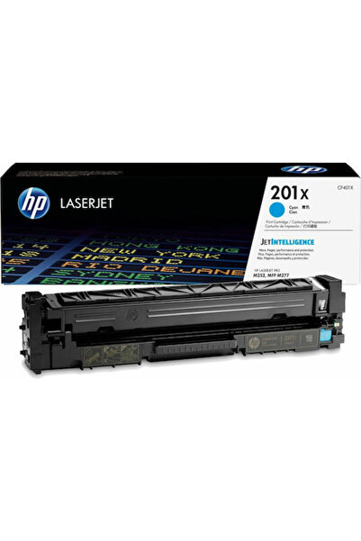 HP 201X Γνήσιο Τόνερ Εκτυπωτή Λέιζερ Κυανό Υψηλής Απόδοσης 2300 Σελίδες (CF401X)
