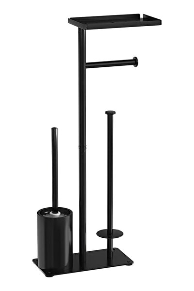 The Bros 1 Set Free Standing Toilet Paper Holder Toilet Paper Stand Stainless...