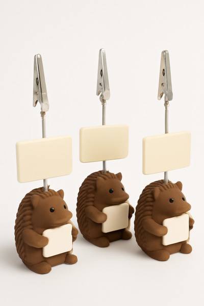 GAME SHOT Hedgehog Note Holder Note Holder 3 Pieces