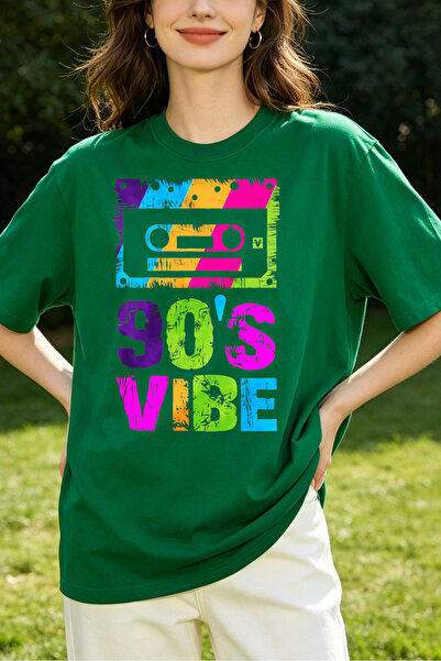 Fleck Womens T Shirts 90s Vibe Retro Cassette Tape Design Colorful Graphic Pr...