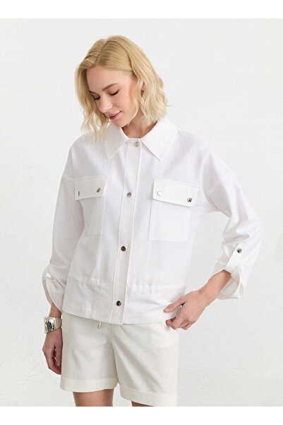 Selen Beyaz Kadın Ceket 26YSL1583