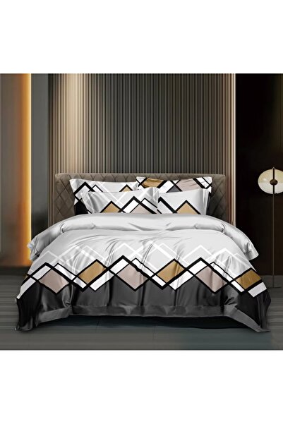 MILANO COLLECTION Finet Double Bed Linen Top Bottom Set 6 Pieces MC-6014