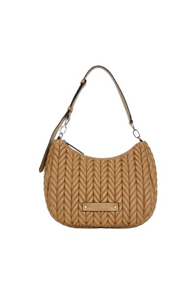 Karl Lagerfeld Γυναικεία K/Weave Hobo Τσάντα Καφέ A3W30147-1XV CARAMEL