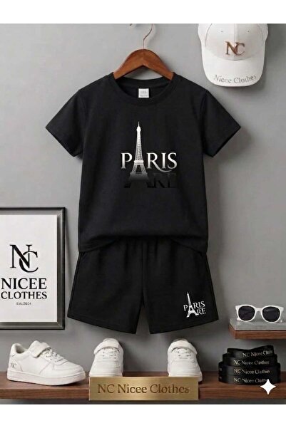 NC Nicee Clothes ΚΑΛΟΚΑΙΡΙΝΟ ΠΑΙΔΙΚΟ ΜΠΛΟΥΖΑΚΙ ΚΑΙ ΣΟΡΤΣ UNISEX (ΕΚΤΥΠΩΣΗ PAR...