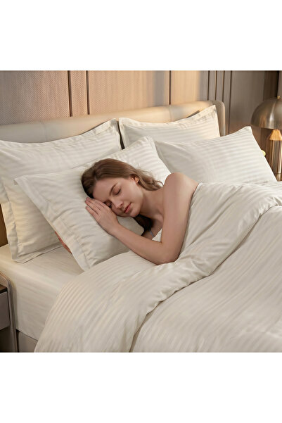 Sisiter 6 Piece Double Duvet Cover Set with Elastic Fitted Sheet - Microfiber...