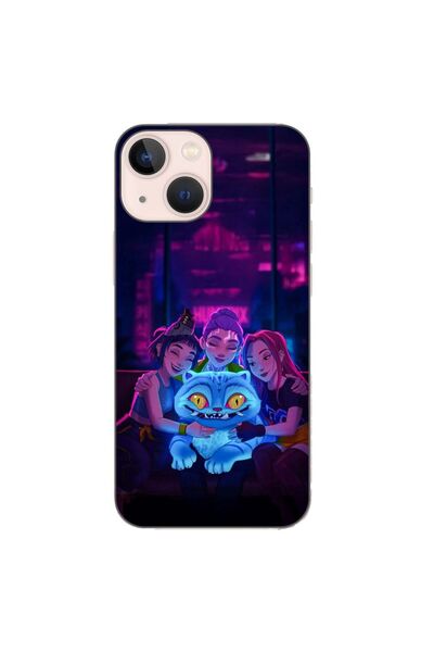 OEM Husa compatibila cu Apple iPhone 13 Mini Silicon Gel Tpu Model KPop Demon...