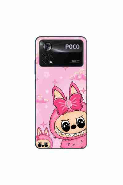OEM Husa compatibila cu Xiaomi Poco X4 Pro Silicon Gel Tpu Model Labubu Pink ...