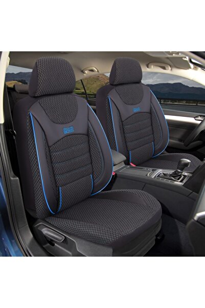 Dalauto Set complet huse Auto Skoda Octavia 3 Joker Negru Cusatura Albastra,1...