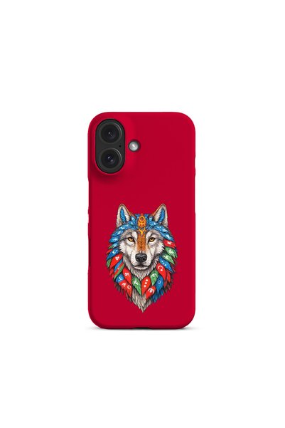 KaffCase غطاء هاتف من السيليكون بتصميم وولف متوافق مع آيفون 17