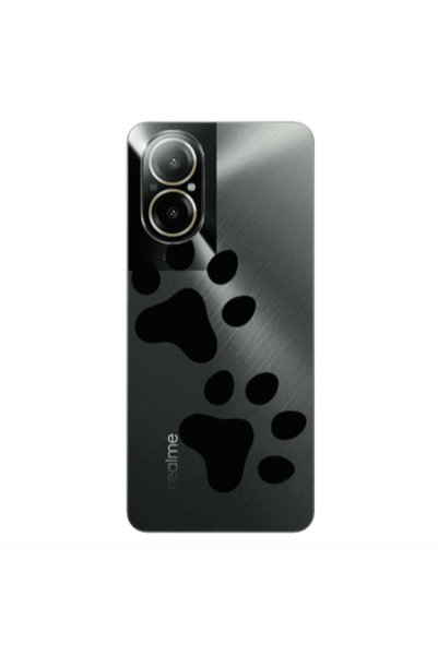 Other Realme C67 Paws Transparent Silicone TPU Θήκη