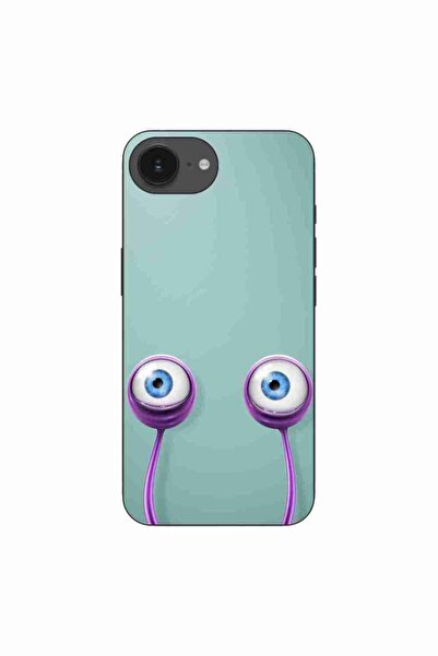 OEM Case compatible with Apple iPhone 16e Silicone Gel Tpu Pattern Snail Eyes