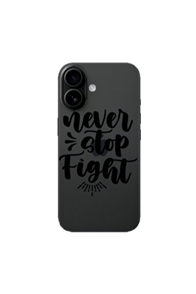Other Apple Iphone 16 plus Never stop fight Transparent Silicone TPU Θήκη