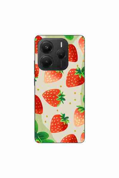 OEM Husa compatibila cu Xiaomi Redmi Note 14 5G Silicon Gel Tpu Model Capsuni...
