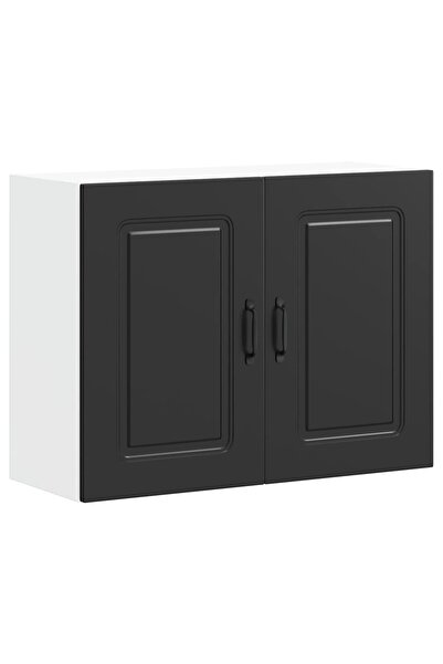 vidaxl "Kalmar" kitchen cabinet, black engineered wood