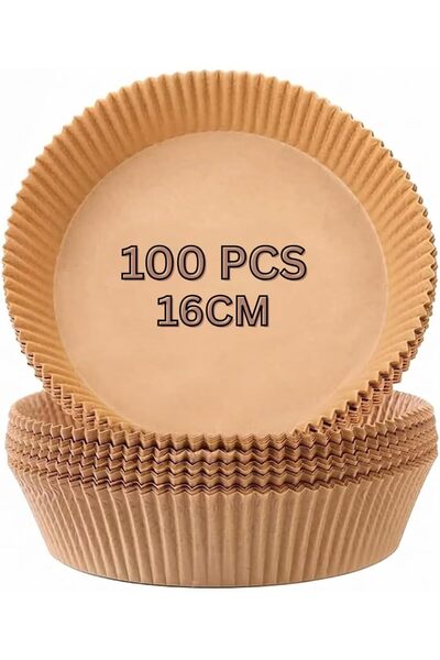 Feelings 100 Pcs Air Fryer Disposable Paper Square Round Liners 16cm Square N...