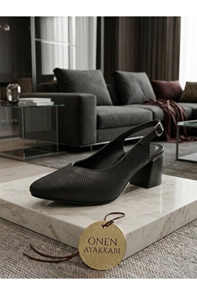 Venüs Black Stylish Genuine Leather Sandals
