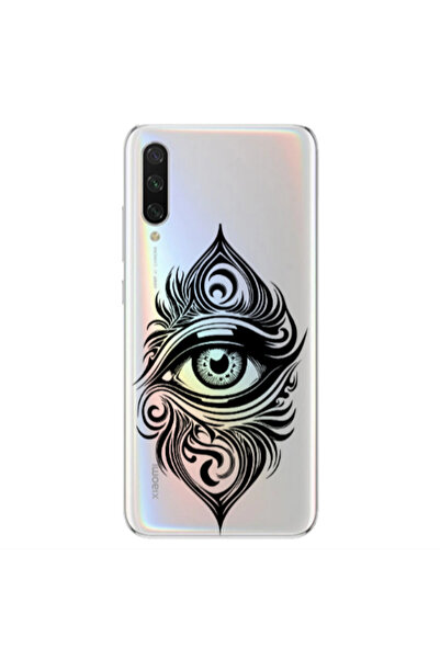 Other Xiaomi Mi 9 Lite Eye patterned drawing Transparent Silicone TPU Θήκη
