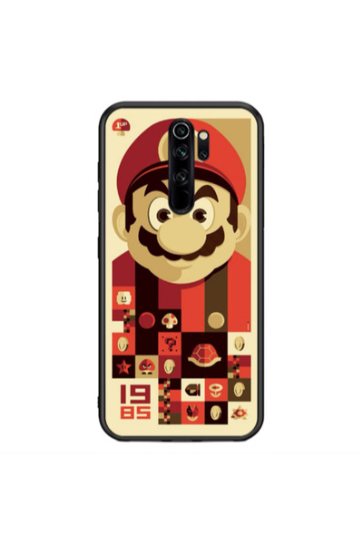 Other Xiaomi Redmi Note 8 Pro Super mario Black Glossy Θήκη