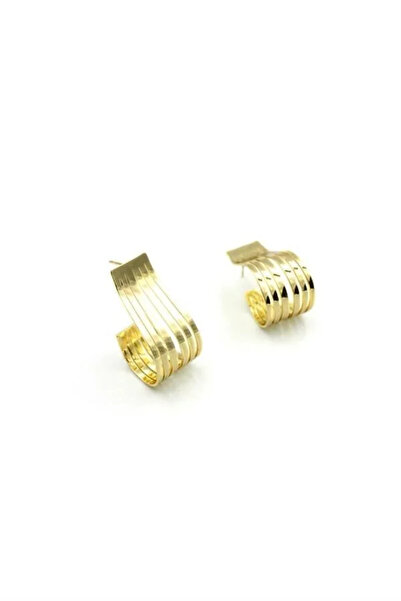 Marsilyan Nvdn- Ieg - Row Wave Earrings - Gold Iegrs-Nvdn1