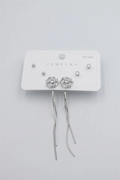 Marsilyan Nvdn- Ieg - Multiple Set Earrings - Silver Iegrs-Nvdn1