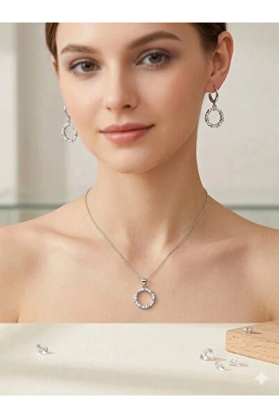 Marsilyan Nvdn- Ieg - Stone Detailed Circle Design Set Iegrs-Nvdn1