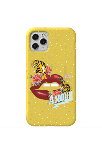 Other Apple iPhone 11 Pro Amour Yellow Colored Silicone TPU Θήκη