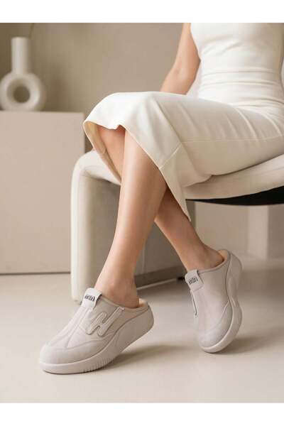 Nesil Shoes Conf 222 Mink Anatomical Women's Sabo Slippers