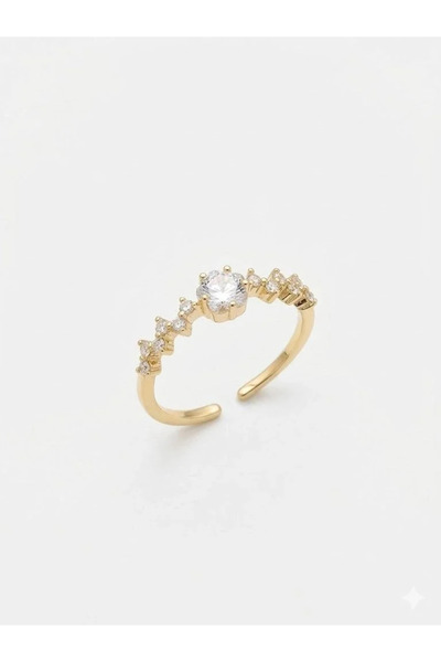 Marsilyan Nvdn- Ieg - Half Round Stone Star Stone Design Ring Iegrs-Nvdn1