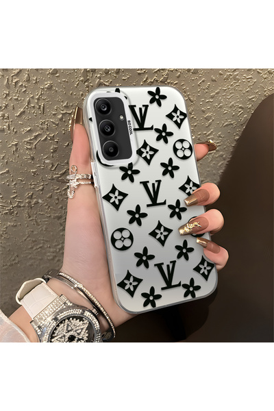 Hontinga Samsung Galaxy A25 Compatible Silicone Edge Hard Back Case Couple Ph...