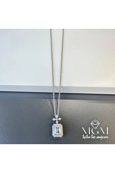 Marsilyan Nvdn- Ieg - Steel Zircon Stone Necklace Iegrs-Nvdn1