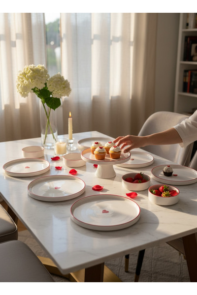 LALEZEN HOME 11 Parça kahvaltılık seti -Kahvaltılık takımı 6kişilik