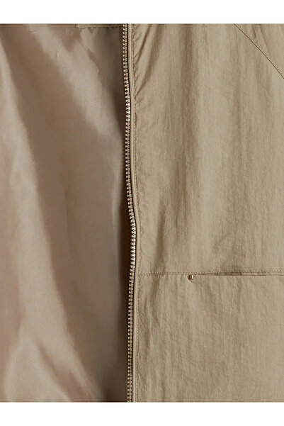 LC Waikiki Beige Hooded Girls' Jacket