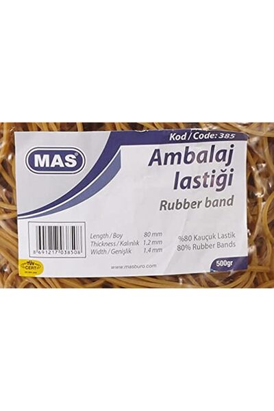 Yıldızan Terra Organik Mas Packaging Rubber 500Gr 80% Rubber Midi 385 Terra O...