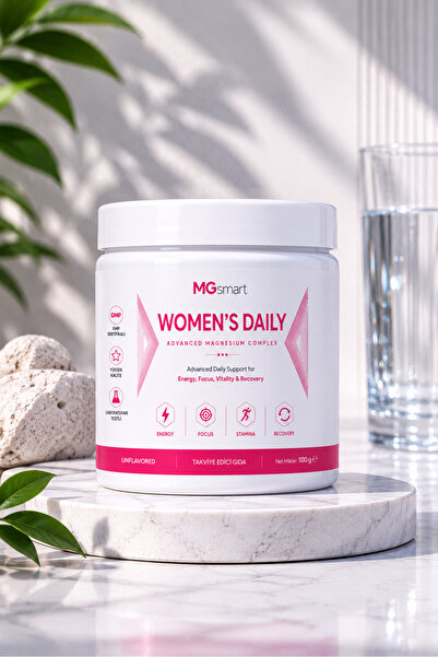 MG Smart 3'lü Magnezyum (Malat, Sitrat, Bisglisinat) & Multivitamin – Kadınla...