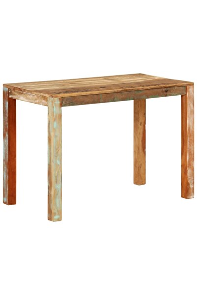 vidaxl Masă de bucătărie, 110x55x76 cm, lemn masiv reciclat