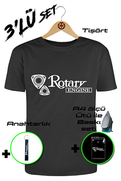 Motosiklet Tshirt Wankel Motor Rotary Engine Tişört