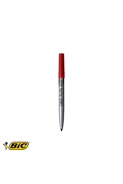 Bic Marker permanent 1445, vârf rotund de 1 mm, roșu, pentru multiple suprafețe