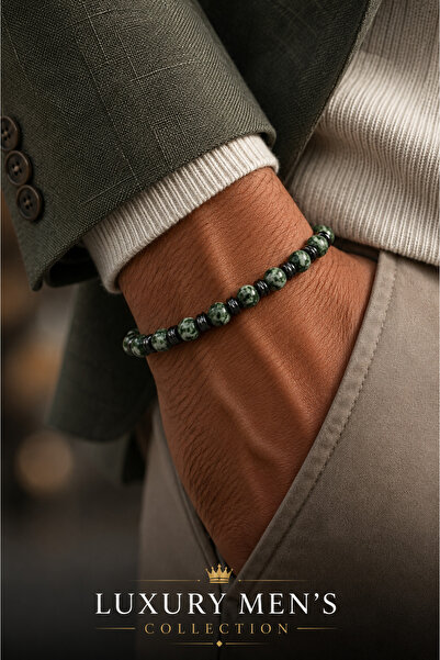 Jack Ferrero Luxury men's collection natural stone bracelet