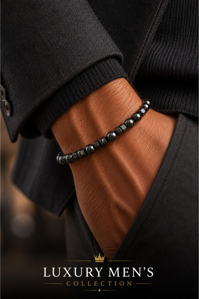 Jack Ferrero Luxury men's collection natural stone bracelet