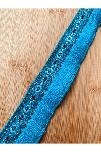 Lorin hobi Turquoise Authentic Decorative Ribbon Width 4 cm Length 1 Meter