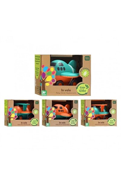 GLOBO FREE WHEEL BIOPLASTIC AIRCRAFT 2ASST 2COL.