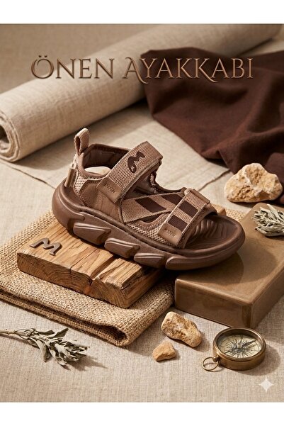 Marco Kids Imported Full Orthopedic Beige Boys' Sandals